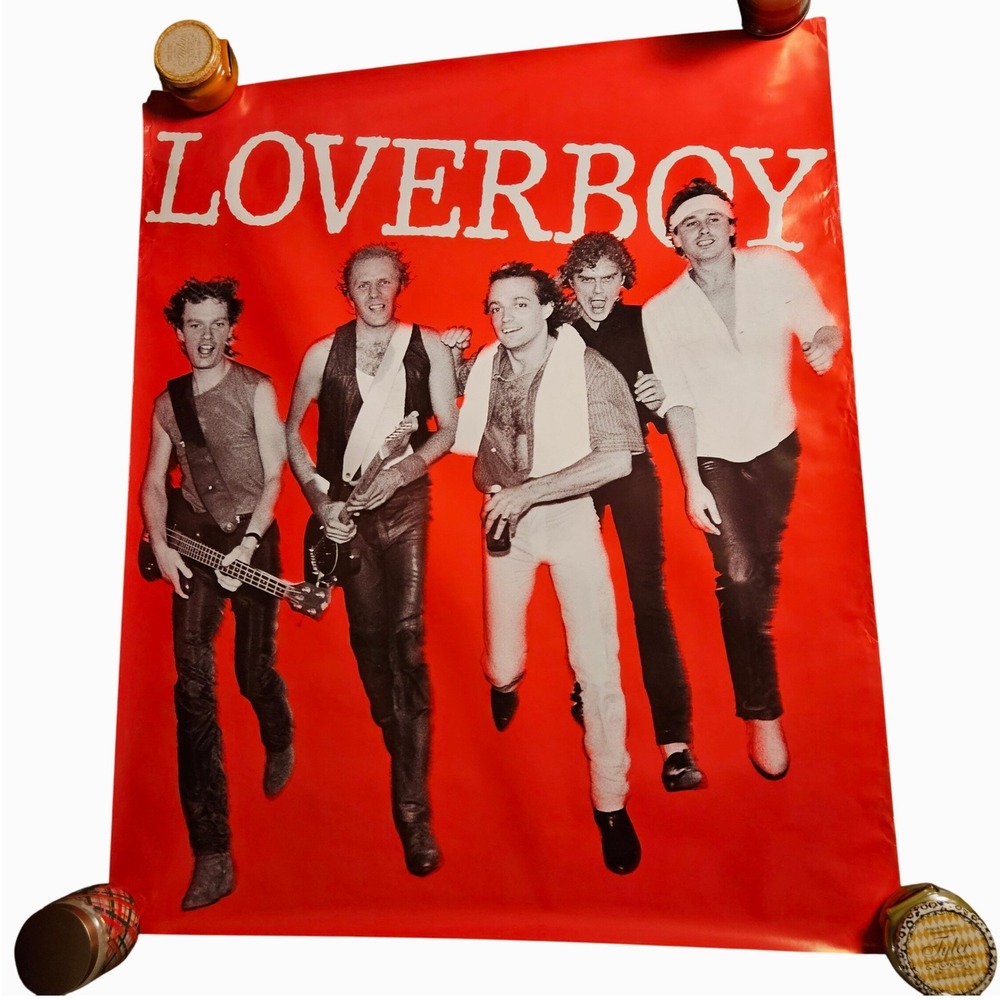 Loverboy Get Lucky 36x43.5 Large Promo Poster Vintage 1981 CBS Records Rock